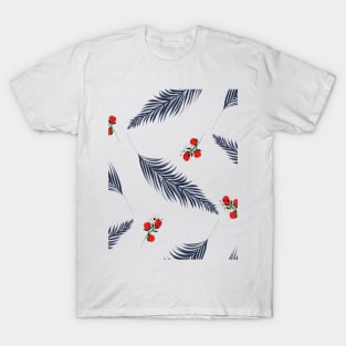 Cherry Red tropical Design T-Shirt